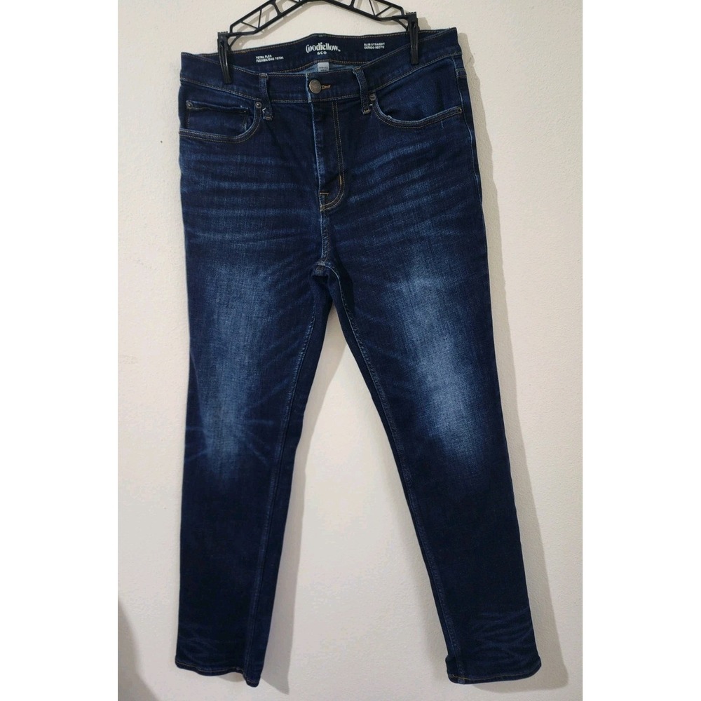 Goodfellow & Co Slim Straight Jeans Men's 34x32‎ Dark Wash Stretch Denim